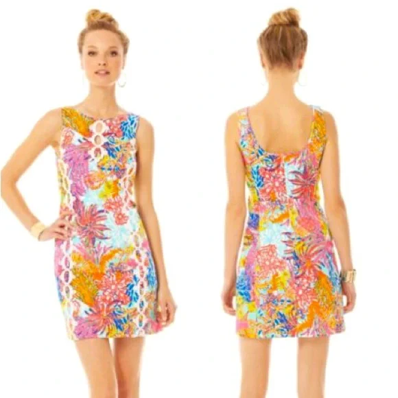 Lilly Pulitzer Ember shift - fishing for compliments dress size 8 - Picture 2 of 14